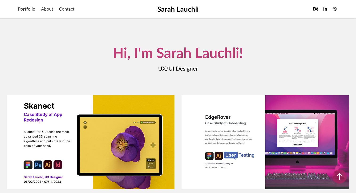 Most inspired portfolio from Sarah Lauchli